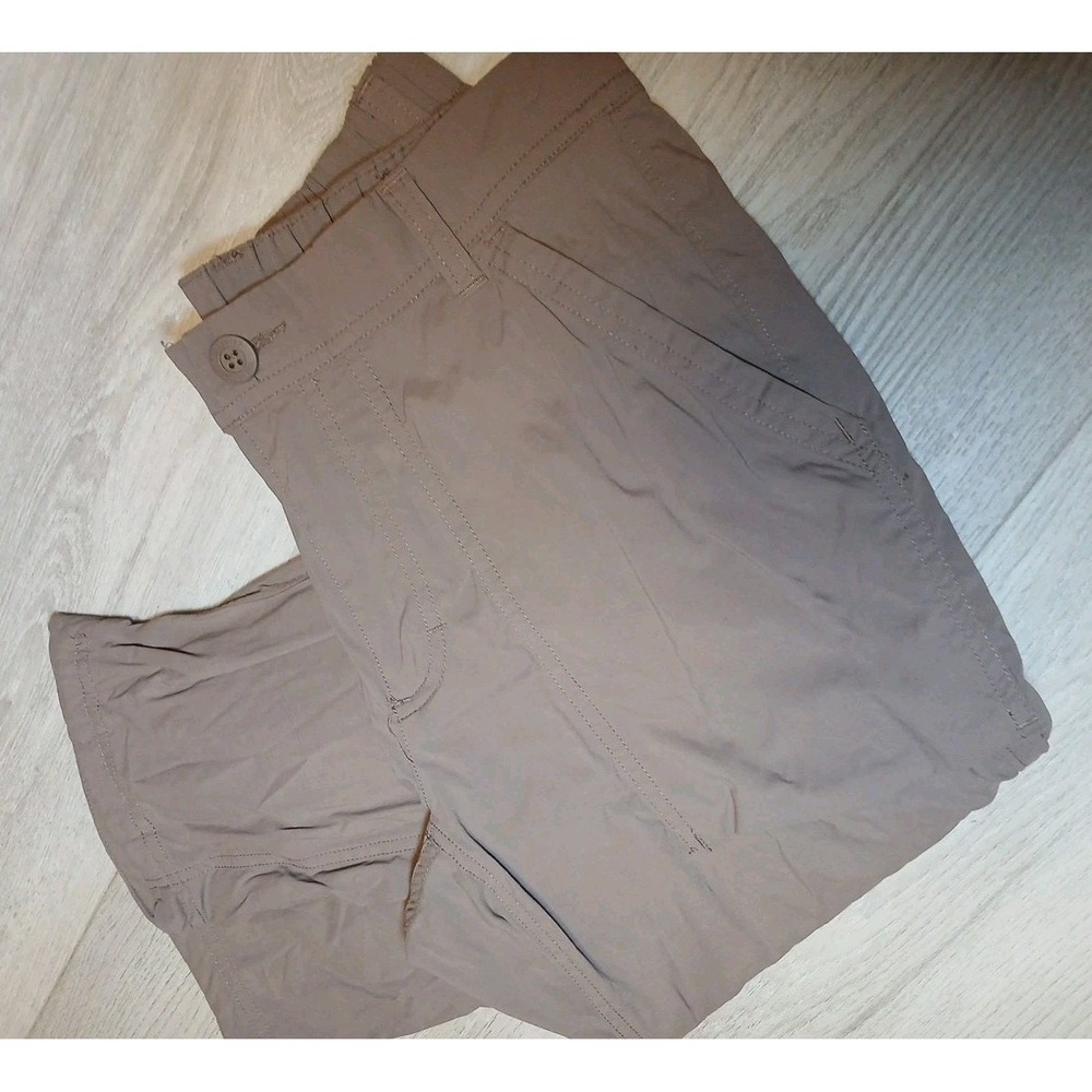REI CO-OP Beige Brown Nylon Stretch Hike Travel Packable Chino Pants Size 2 - Picture 3 of 12